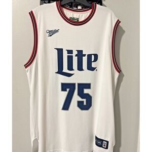 Miller Lite Men's Basketball Jersey #75 Men's Size Large XL